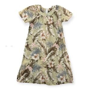 Vintage Shannon Marie Muumuu Dress Womens Small Hawaiian Floral Hibiscus Aloha